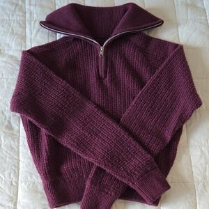 Cashmere Plush Wallfle 1/4 Zip